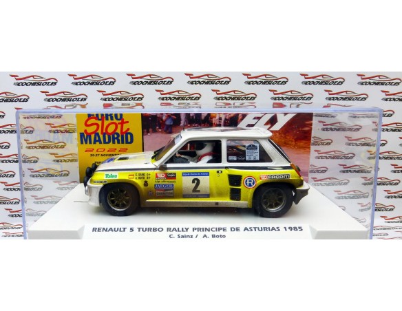 RENAULT 5 TURBO RALLY PRINCIPE DE ASTURIAS 1985 SUCIO FOROSLOT NOVIEMBRE 2022 REF.E2051AR FLY