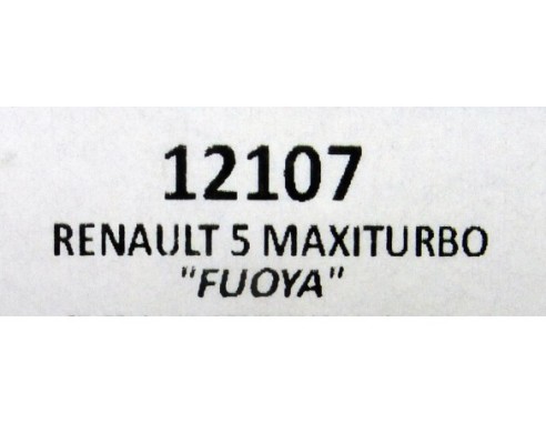 RENAULT 5 MAXITURBO FUOAYA REF.12107 TEAMSLOT
