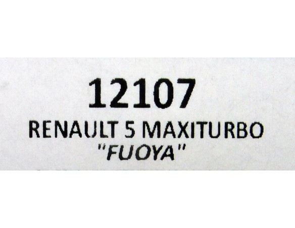 RENAULT 5 MAXITURBO FUOAYA REF.12107 TEAMSLOT