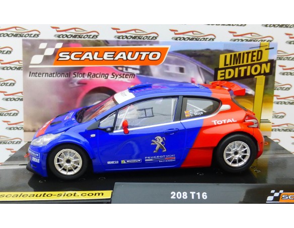 PEUGEOT 208 T16  RALLY PORTUGAL 2017 (TEST) SAINZ ED.LMTD REF.SC6215 SCALEAUTO