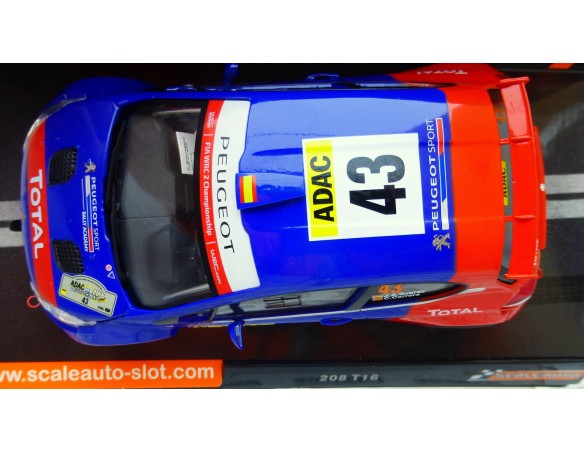 PEUGEOT 208 T16 DEUTCHLAND RALLY 2016 Nº43 REF.SC6216 SCALEAUTO