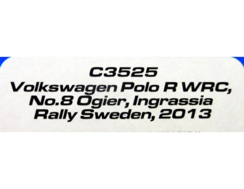 VOLKSWAGEN POLO R WRC RALLY SWEDEN 2013 REF.C3525 SUPERSLOT