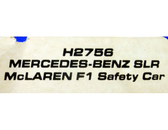 MERCEDES BENZ SLR MCLAREN F1 SAFETY CAR REF.H2756 SUPERSLOT