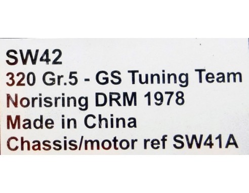 320 Gr.5-GS TUNING TEAM NORISRING DRM 1978 REF.SW42 SIDEWAYS