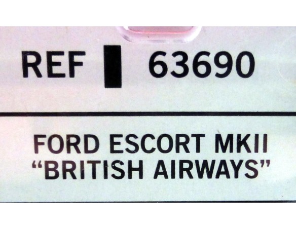 FORD ESCORT MKII BRITISH AIRWAYS REF. 63690 TECNITOYS