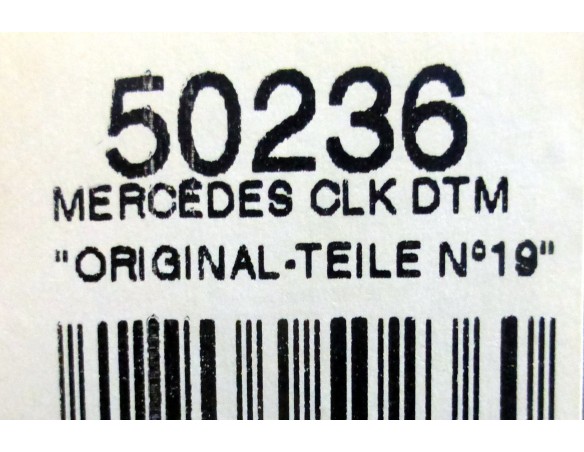 MERCEDES CLK DTM ORIGINAL TEIDE	PLATA AZUL Nº19 REF.50236 NINCO