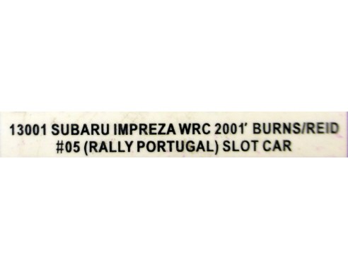 SUBARU IMPREZA WRC 2001 Nº5 RALLY PORTUGAL REF.13001 AUTOART