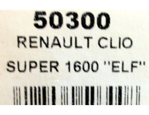 Renault Clio Elf	super 1600 nº7 blanco negro REF.50300 NINCO