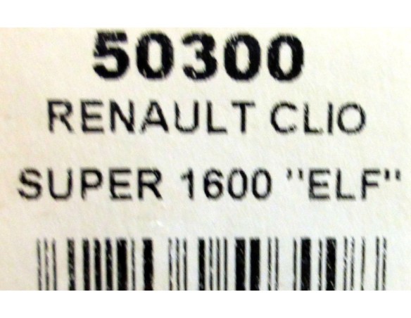 Renault Clio Elf	super 1600 nº7 blanco negro REF.50300 NINCO