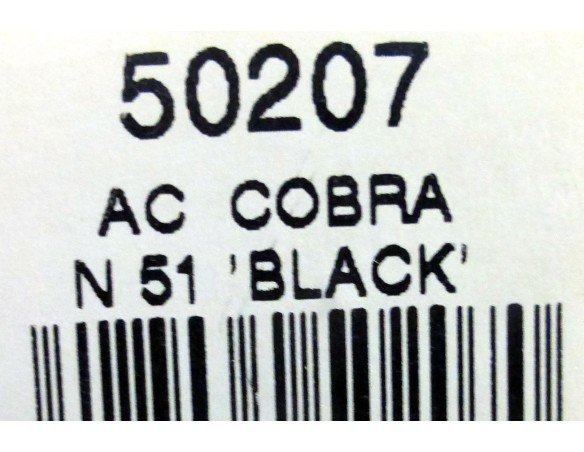 AC Cobra Nr. 51 BLACK REF.50207 NINCO