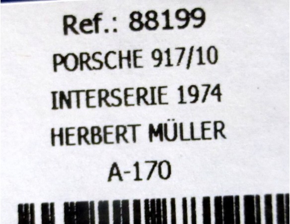 Porsche 917/10 Interserie 74 PLATA MARTINI Nº0 REF.A170 -88199 FLY