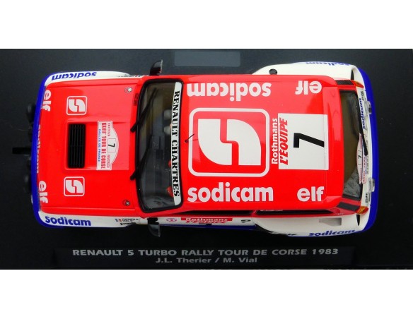 RENAULT 5 TURBO SODICAM RALLY TOUR DE CORSE 1983 “GRUPO FACEBOOK” REF. E2053 FLY