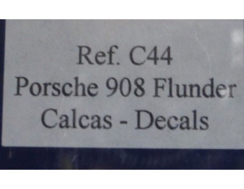 PORSCHE 908 FLUNDER CALCAS DECALS AMARILLO REF.C44 FLY