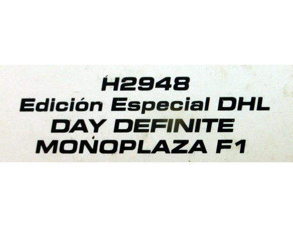 MONOPLAZA F1 DAY DEFINITE ED.ESPECIAL DHL REF.H2948 SUPERSLOT