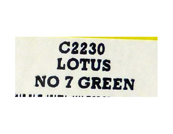 LOTUS Nº7 VERDE SCALEXTRIC UK REF.C2230 SUPERSLOT