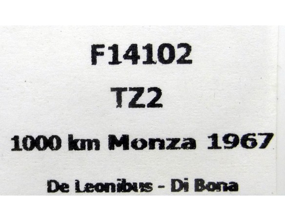 ALFA TZ2 1000 Km MONZA 1967 REF. F14102 FLYSLOT