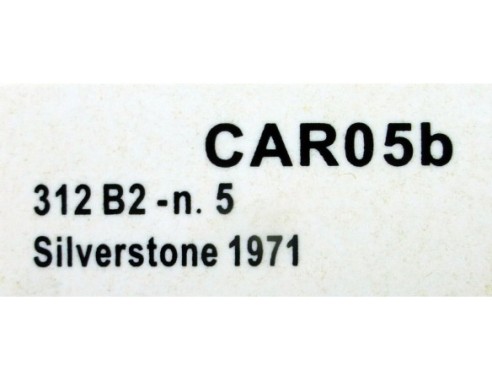 FERRARI 312 B2 Nº5 SILVERSTONE 1971 REF.CAR05b POLICAR