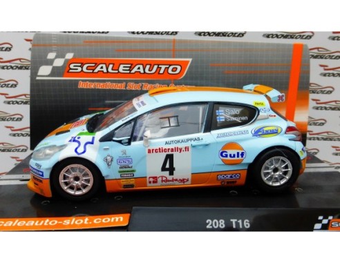 PEUGEOT 208 RALLY ARTIC 2016 Nº4 GULF REF. SC6237 SCALEAUTO
