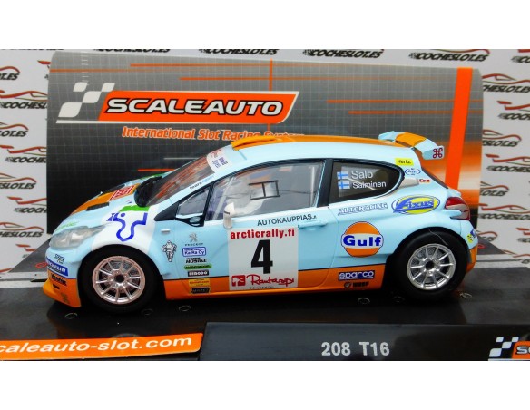PEUGEOT 208 RALLY ARTIC 2016 Nº4 GULF REF. SC6237 SCALEAUTO