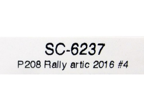 PEUGEOT 208 RALLY ARTIC 2016 Nº4 GULF REF. SC6237 SCALEAUTO