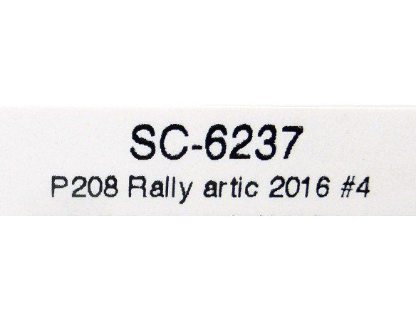 PEUGEOT 208 RALLY ARTIC 2016 Nº4 GULF REF. SC6237 SCALEAUTO