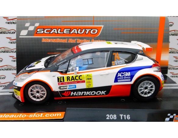 PEUGEOT 208 RALLY CATALUNYA 2016 Nº74 SOLANS REF. SC6236 SCALEAUTO