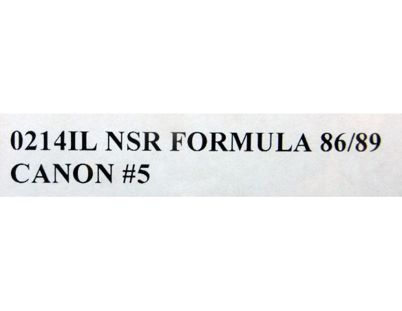 FORMULA 86/89 CANON Nº5 REF.0214IL NSR