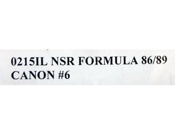FORMULA 86/89 CANON Nº6 REF.0215IL NSR