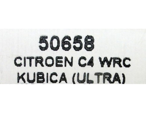 CITROEN C4 WRC KUBICA ( ULTRA ) REF.50658 NINCO