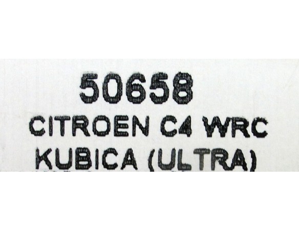CITROEN C4 WRC KUBICA ( ULTRA ) REF.50658 NINCO