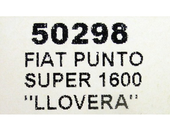 FIAT PUNTO SUPER 1600 Nº67 “LLOVERA” REF.50298 NINCO
