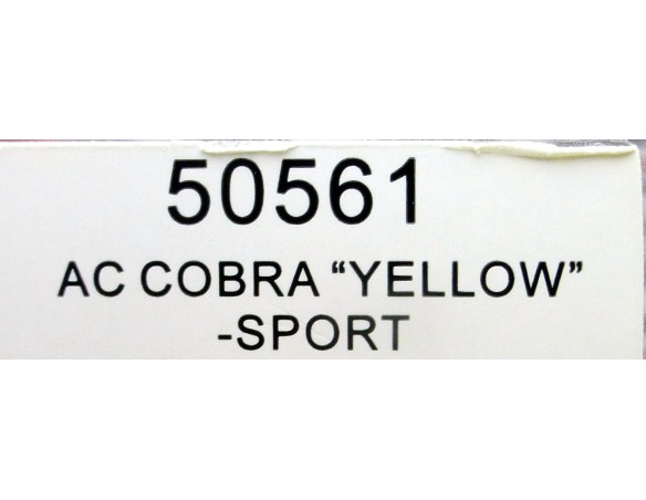 AC COBRA “ YELLOW “ SPORT REF.50561 NINCO