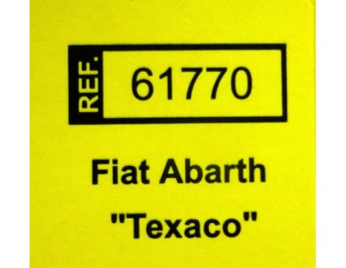 FIAT ABARTH TEXACO REF.61770 SCX