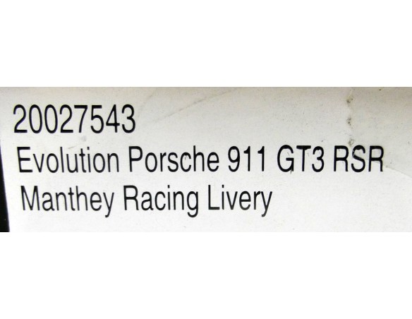 PORSCHE 911 GT3 RSR MANTHEY RACING LIVERY EVOLUTION REF.20027543 CARRERA