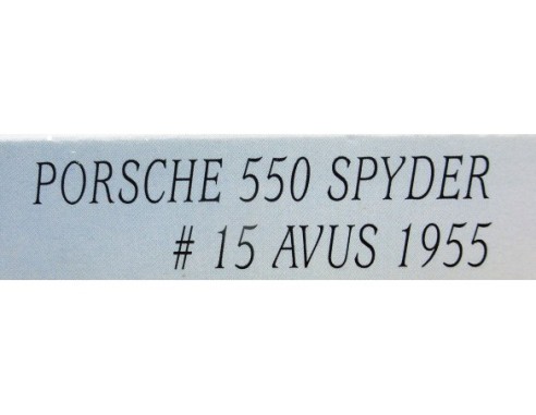 PORSCHE 550 SPYDER Nº15 AVUS 1955 REF.08363 REVELL