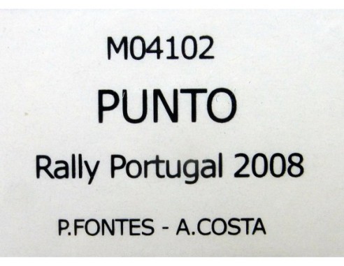 FIAT PUNTO R.PORTUGAL 2008 REF.M04102 FLYSLOT