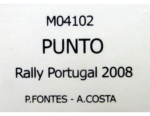 FIAT PUNTO R.PORTUGAL 2008 REF.M04102 FLYSLOT
