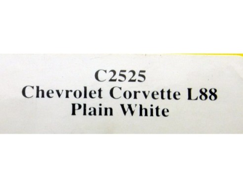 CHEVROLET CORVETTE L88 PLAIN WHITE REF.C2525 SUPERSLOT