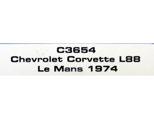 CHEVROLET CORVETTE L88 LE MANS 1974 REF.C3654 SUPERSLOT