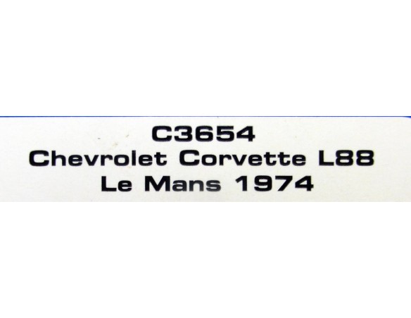 CHEVROLET CORVETTE L88 LE MANS 1974 REF.C3654 SUPERSLOT