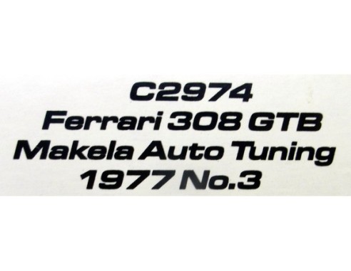 FERRARI 308 GTB MAKELA AUTO Nº3 TUNING 1977 REF.C2974 SUPERSLOT