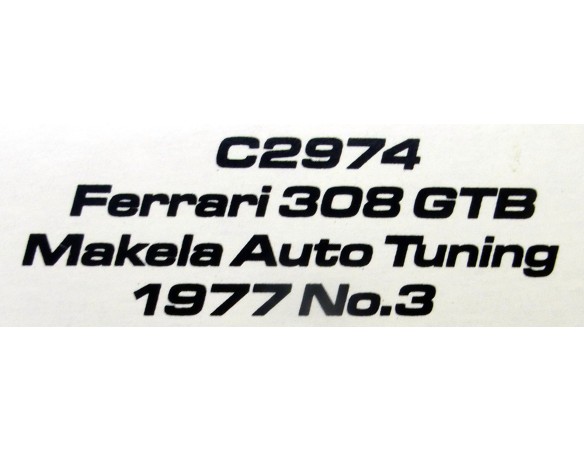 FERRARI 308 GTB MAKELA AUTO Nº3 TUNING 1977 REF.C2974 SUPERSLOT