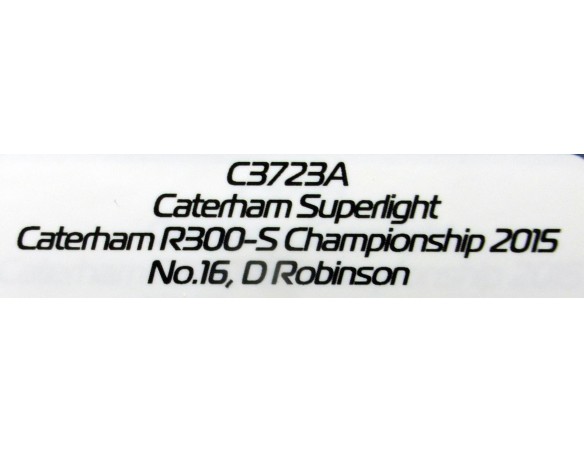CATERHAM SUPERLIGHT  R300-S CHAMPIONSHIP 2015 REF. C3723A SUPERSLOT