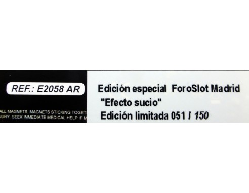 RENAULT 5 TURBO RALLY PRINCIPE DE ASTURIAS 1984 EFECTO SUCIO FOROSLOT MARZO 2023 REF.E2058R FLY