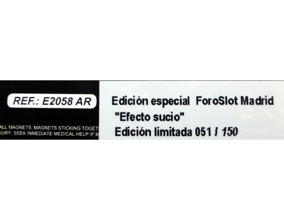 RENAULT 5 TURBO RALLY PRINCIPE DE ASTURIAS 1984 EFECTO SUCIO FOROSLOT MARZO 2023 REF.E2058R FLY