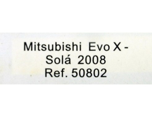 MITSUBISHI EVO X SOLÁ 2008 REF.50802 AVANT SLOT