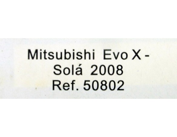 MITSUBISHI EVO X SOLÁ 2008 REF.50802 AVANT SLOT