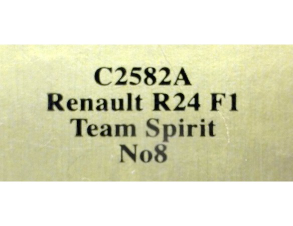 RENAULT R24 F1 TEAM SPIRIT Nº8 REF.C2582A SUPERSLOT