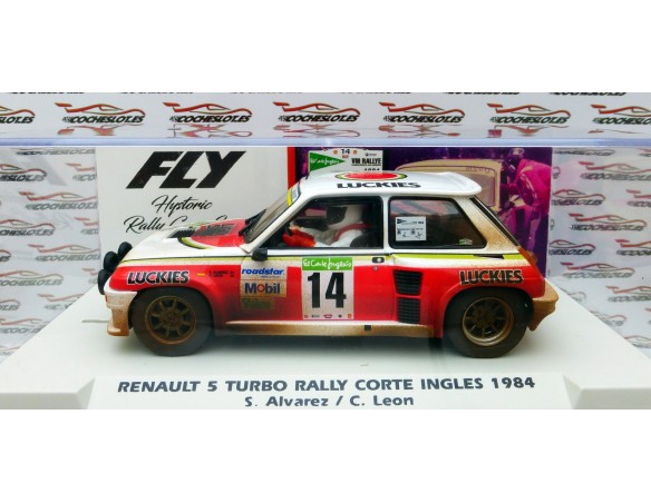 RENAULT 5 TURBO LUCKY RALLYE CORTE INGLES 1984 EFECTO SUCIO REF.E2048 FLY