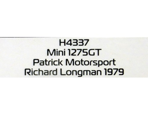 MINI 1275 GT PATRICK MOTORSPORT 1979 REF.H4337 SUPERSLOT